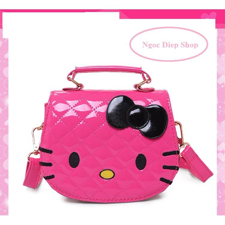 Xả kho bỏ mẫu Túi xách tay kết hợp đeo chéo hình mèo Kitty ngộ nghĩnh Ngoc Diep Shop