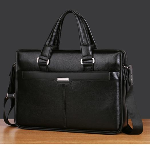 [HCM]Cặp Da Nam Công Sở Nam HT014 (Đen)