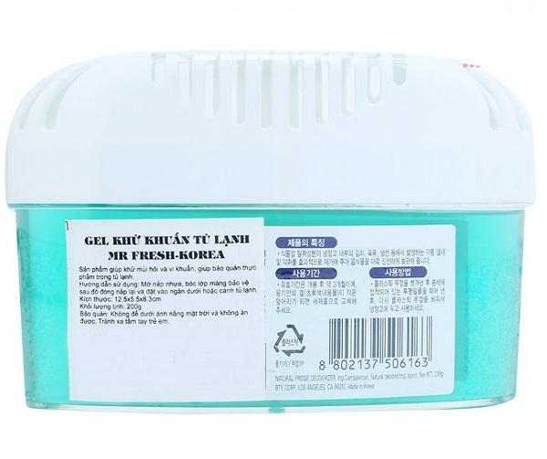 Hộp gel khử khuẩn tủ lạnh cao cấp mr fresh hàn quốc 200g hls430