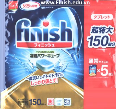 Xà bông rửa chén ly Finish- xà phòng rửa chén bát riêng biệt dùng cho máy rửa chén Cao cấp
