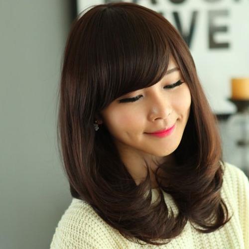 TẶNG LƯỚI + LƯỢC + DƯỠNG - Tóc giả nữ nguyên đầu sợi tơ Hàn Quốc - TG27