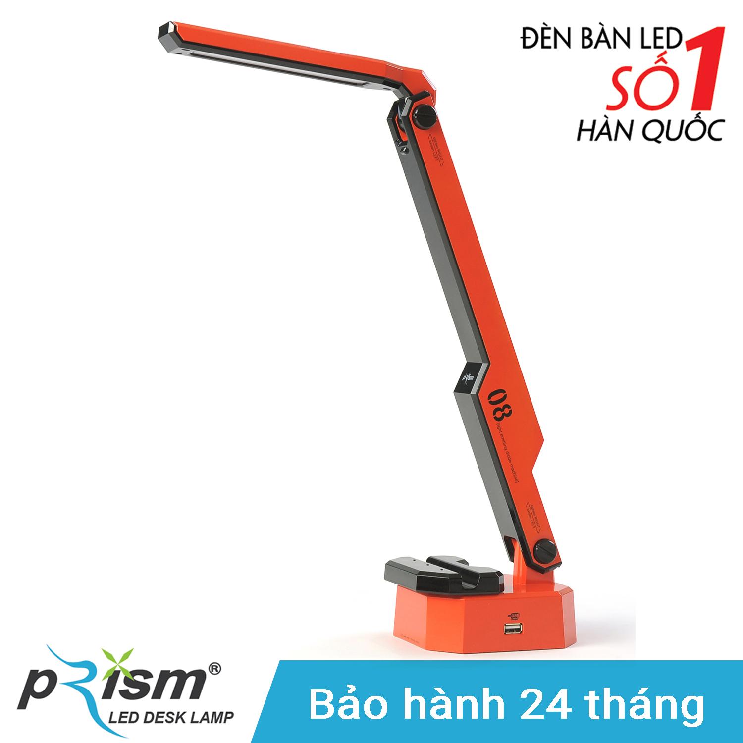 Đèn bàn led prism hàn quốc m-08rd công suất 9.5w ánh sáng đổi màu chống cận bảo vệ mắt