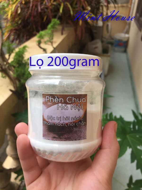 Bột Phèn chua chưng cất trị hôi nách, hôi chân lọ 200gram tốt nhất