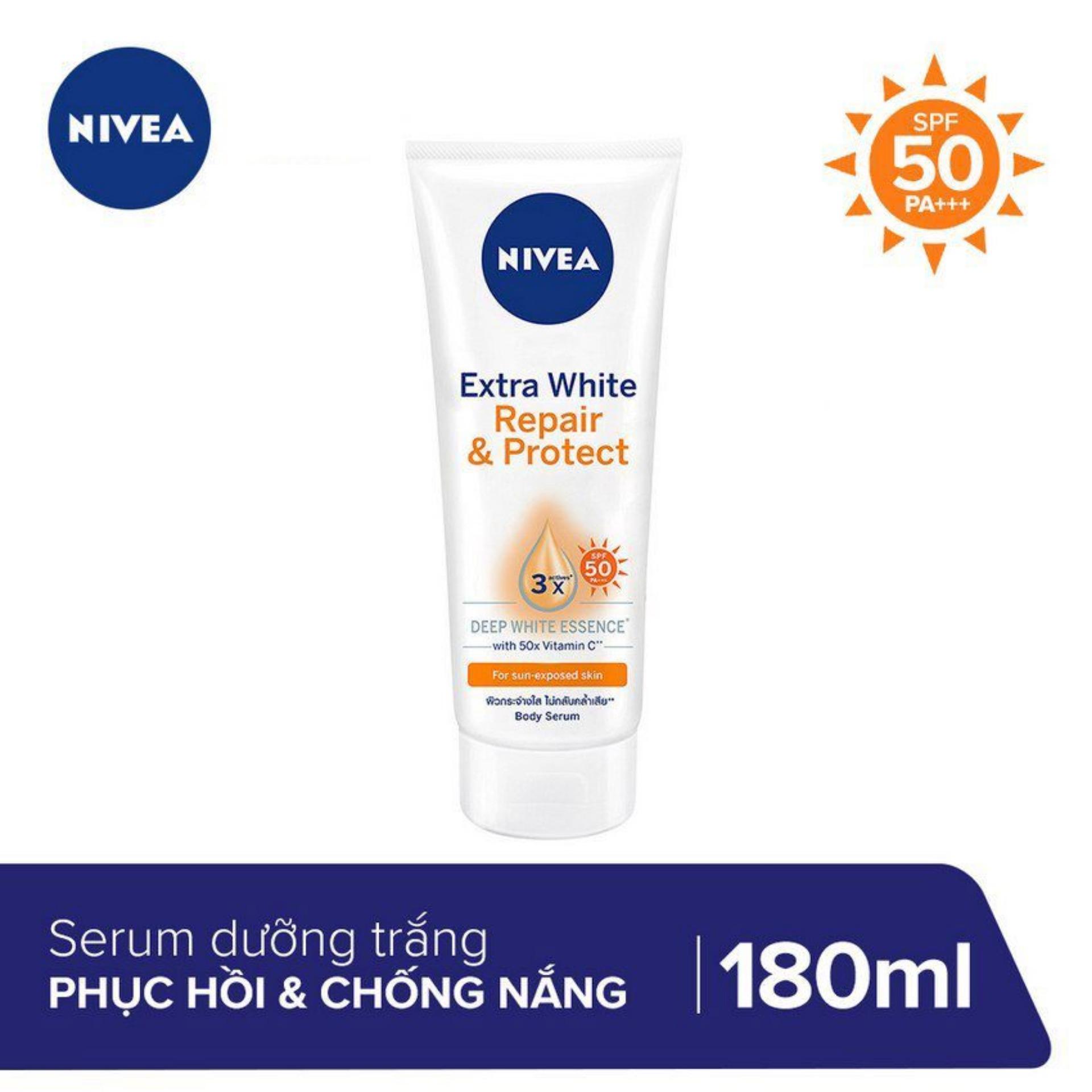 Tinh Chất Dưỡng Thể Dưỡng Trắng Nivea Giúp Phục Hồi Và Chống Nắng Nivea 180ml _ 88314 tốt nhất