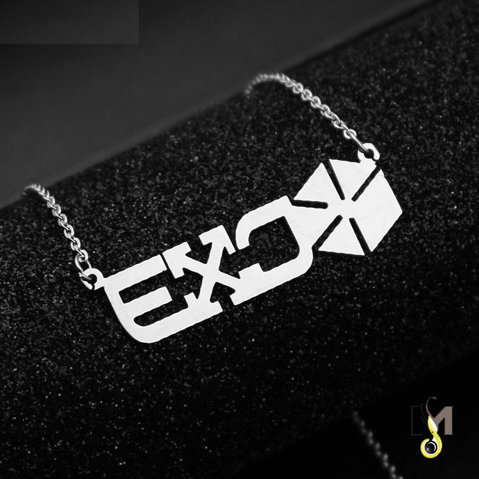 Dây chuyền Inox Nhóm nhạc EXO Hàn Quốc Không đen - Không rỉ sét