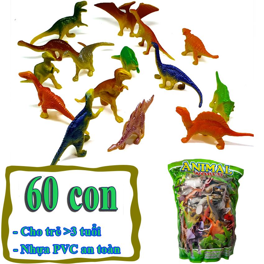 [HCM]New4all Animal World - Mô hình đồ chơi 60 chi tiết chất liệu an toàn (Xanh lá)