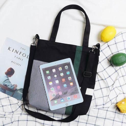 Túi Vải Bố kẻ thời trang