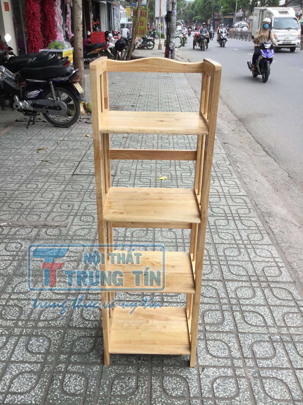 Kệ sách gỗ 4 tầng ngang 40