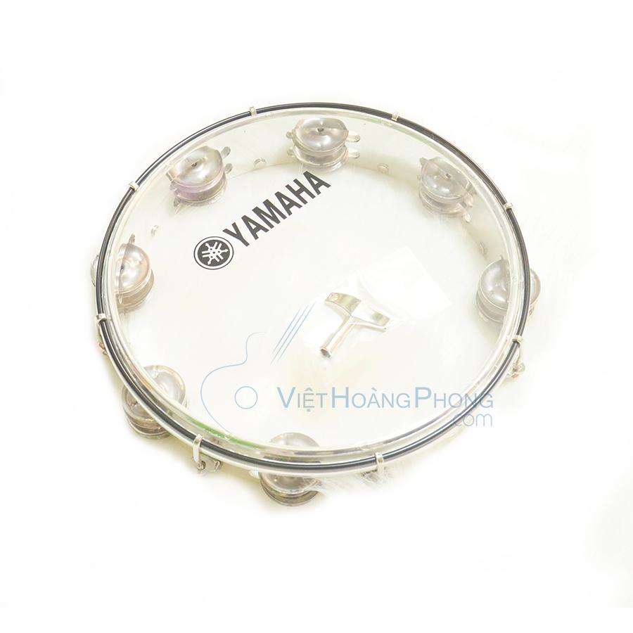 [HCM]Trống lắc tay - trống gõ bo - Tambourine Yamaha MT6-102T (Trắng trong) - HappyLive Shop