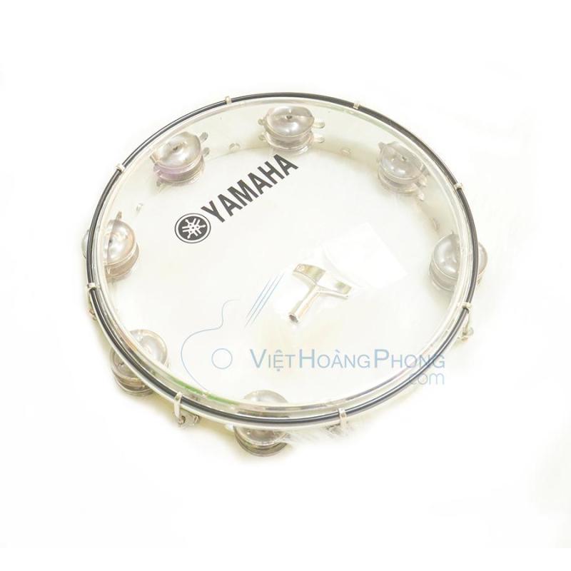 Trống lắc tay - trống gõ bo - Tambourine Yamaha MT6-102T (Trắng trong) - Việt Hoàng Phong