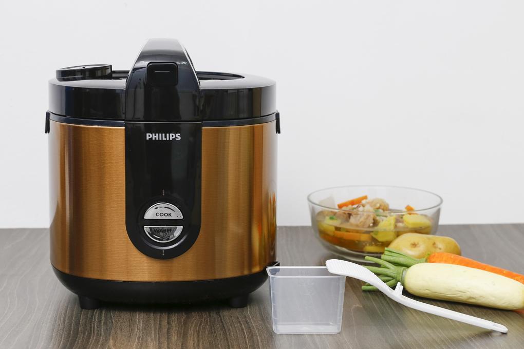Nồi cơm điện philips 2 lít hd3132/68 vàng