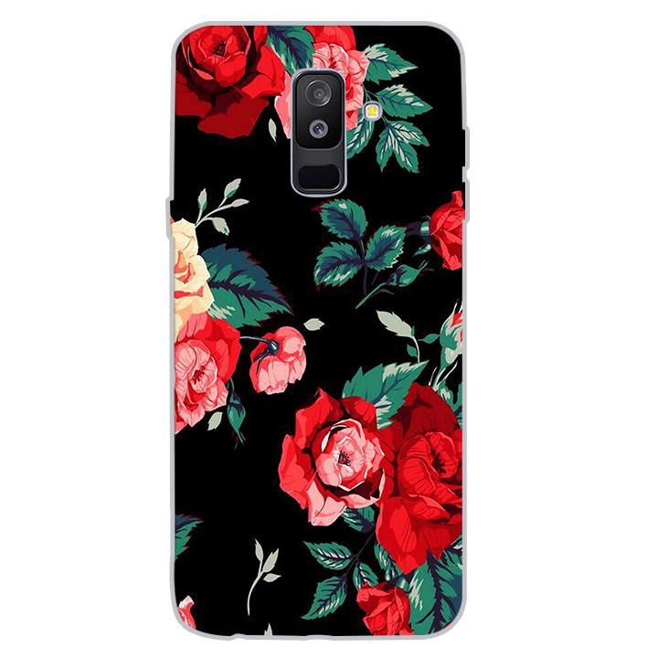 Ốp lưng dẻo cho samsung galaxy a6 plus 2018 - rose 01