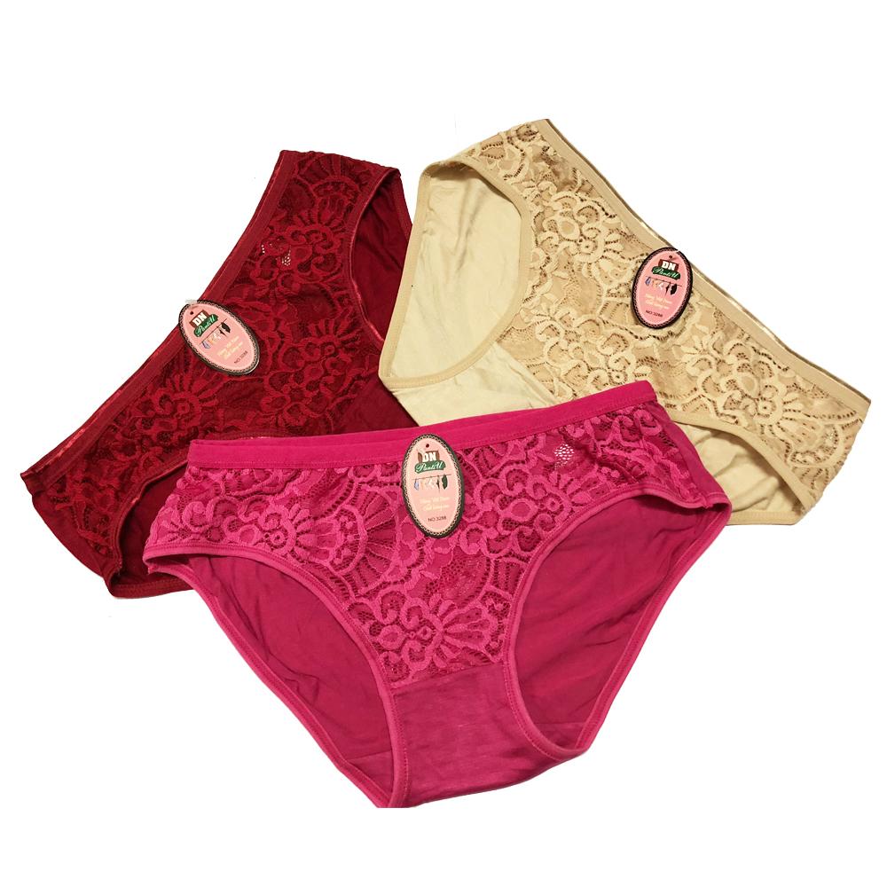 SET 05 Quần lót cotton pha ren size lớn