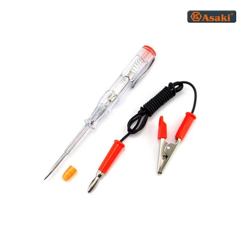 Bút thử điện một chiều dc 6-12-24v asaki ak-9063