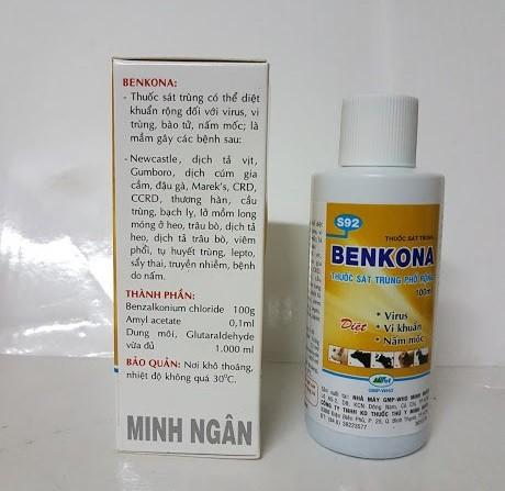 Combo 2 lọ Thuốc sát khuẩn, khử trùng Benkona dùng cho phong lan