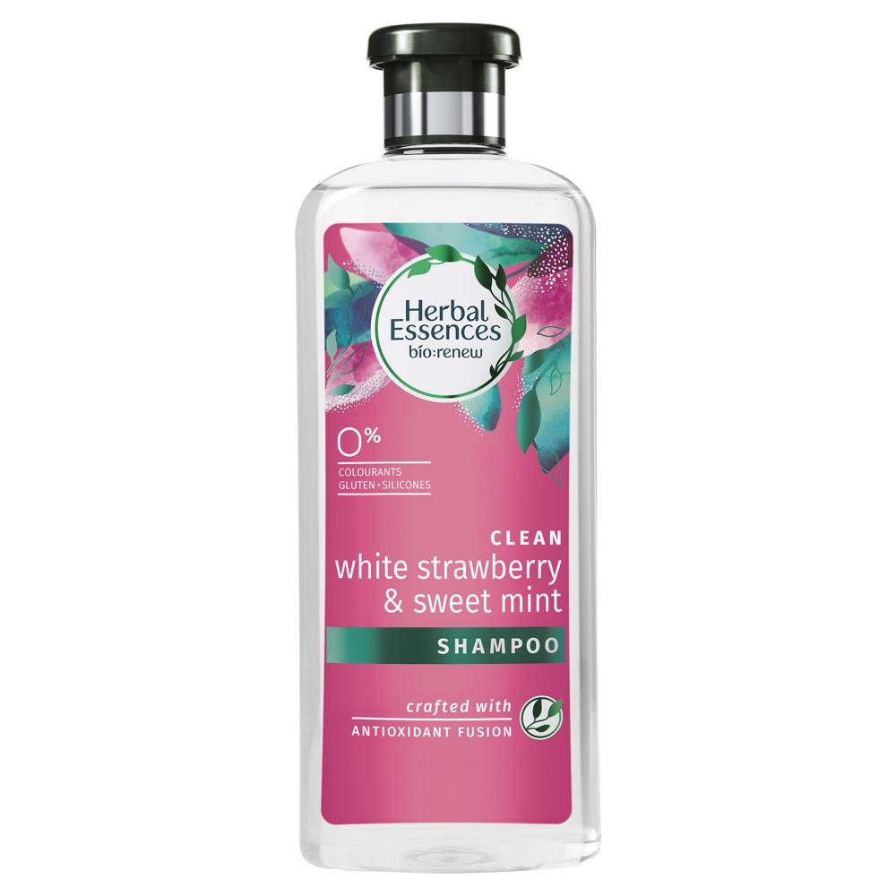 Dầu Gội Herbal Essences chiết xuất dâu tây và bạc hà dưỡng tóc óng mượt 400ml