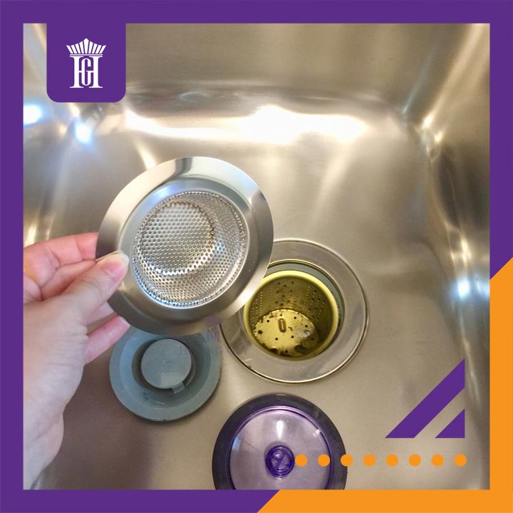 Chặn Rác Inox Chậu Rửa Bát Lọc Rác Inox Bồn Rửa Chén HGshop HAODEX Inox Siêu Bền Size L 11.3cm . [Hàng Cao Cấp] - Kitchen Sink Strainer, Kitchen Trash Strainer Fits Well On Drain,（Size L）