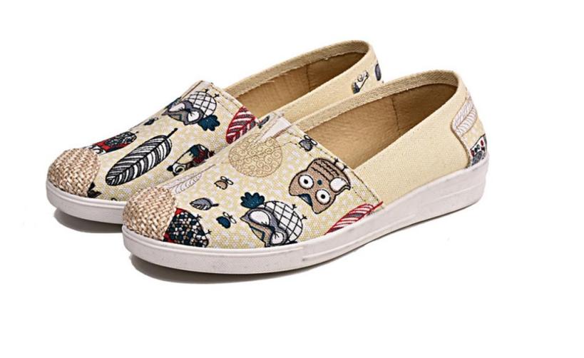 Giày Lười Slip On Nữ Thời Trang Đế Mềm - cực xinh , đáng yêu giá rẻ