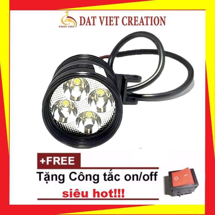 Đèn pha led trợ sáng L4 CYT gắn xe máy + TẶNG công tắc ON/OFF