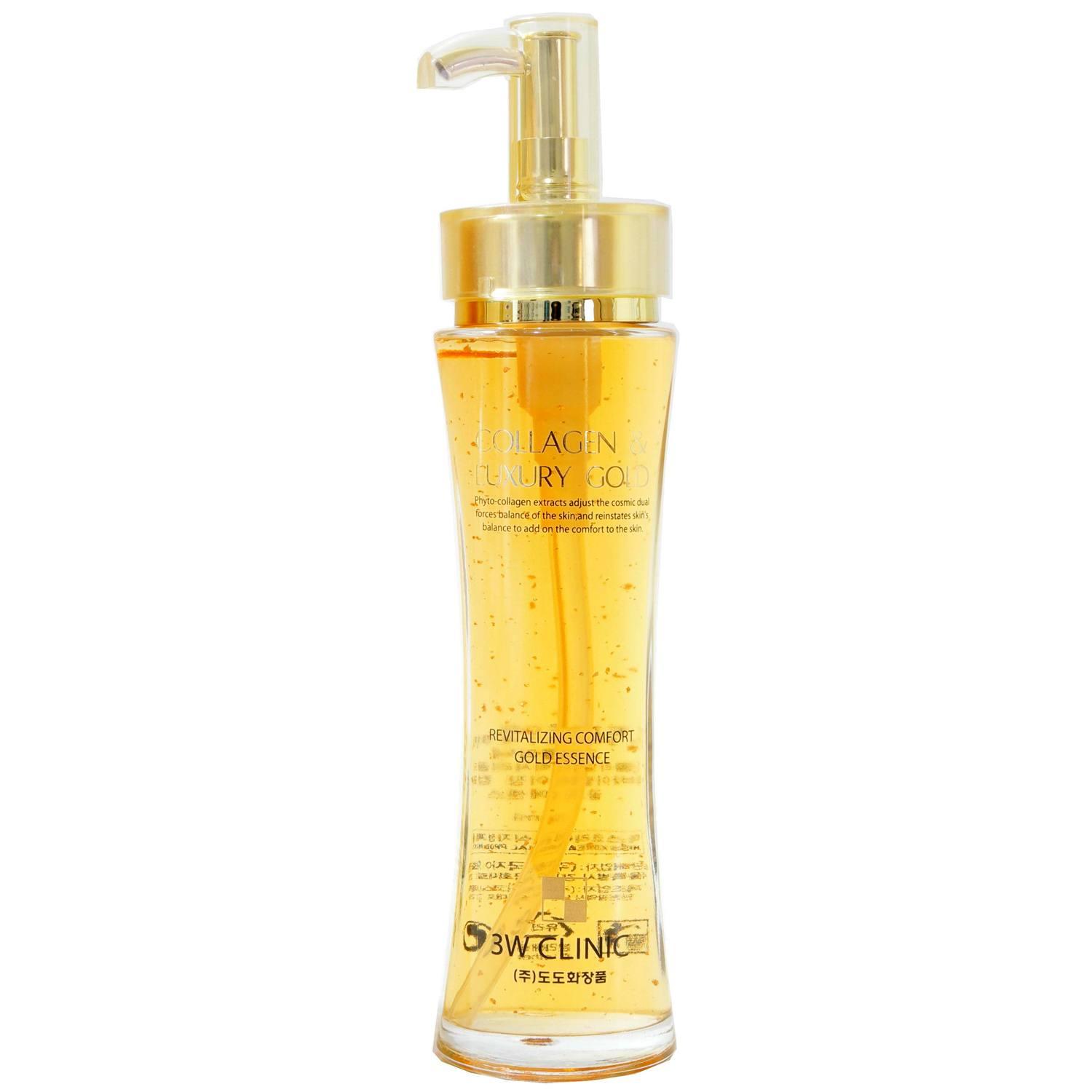 Tinh chất vàng 3W CLINIC Collagen & Luxury Gold Revitalizing Comfort Gold Essence Tinh chất dưỡng da vàng 24k Essence
