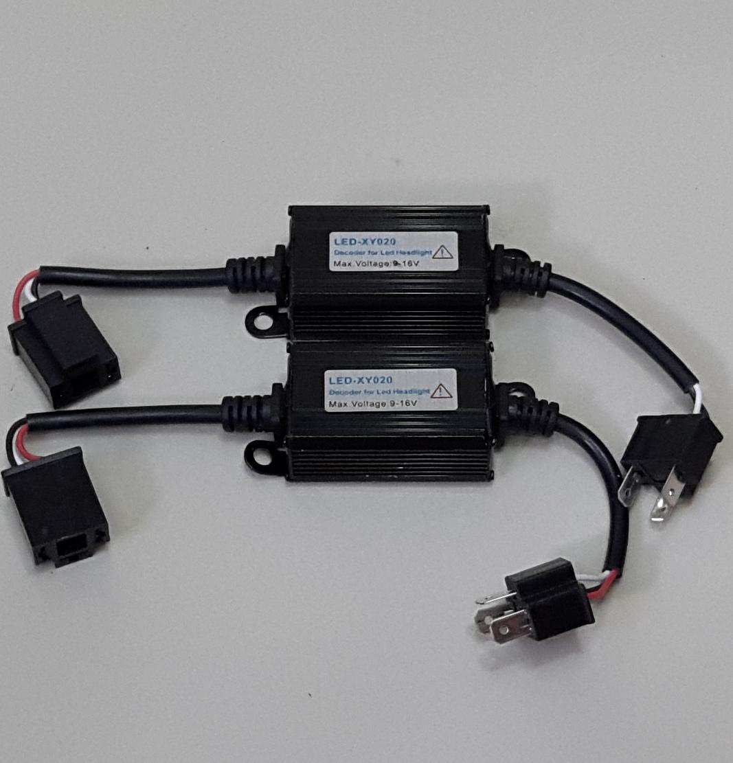 Cặp Led Canbus - Bộ giải mã đèn Led Canbus chân H4 để xóa lỗi khi đi đèn Led xe hơi 12v DC