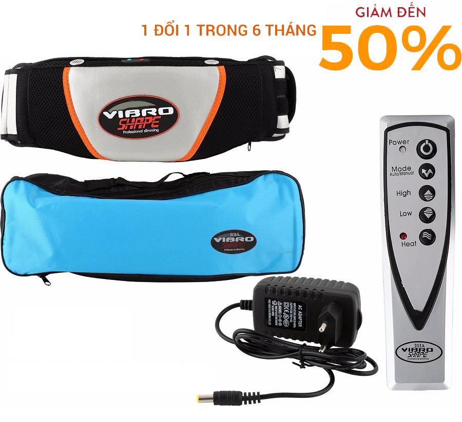 Máy Giảm Mỡ Bụng Của Nhật, Đai Massage Giảm Mỡ Bụng Nóng & Rung Vibro Shape Công Nghệ Quấn Nóng, Đánh Tan Mỡ Thừa Hiệu Quả Cao, Giảm Giá Cực Sốc, Bh 1 Đổi 1