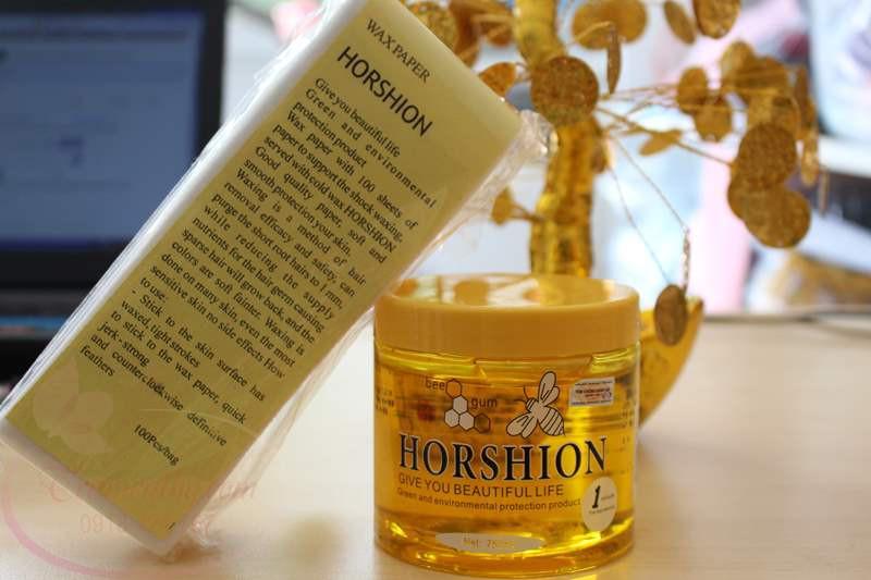 Gel Wax lạnh tẩy lông Horshion 750ml tặng kèm 100 miếng giấy wax
