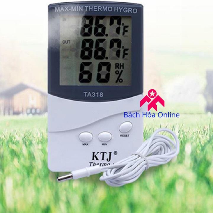 Máy đo độ ẩm, 2 cảm biến nhiệt độ tiện dụng