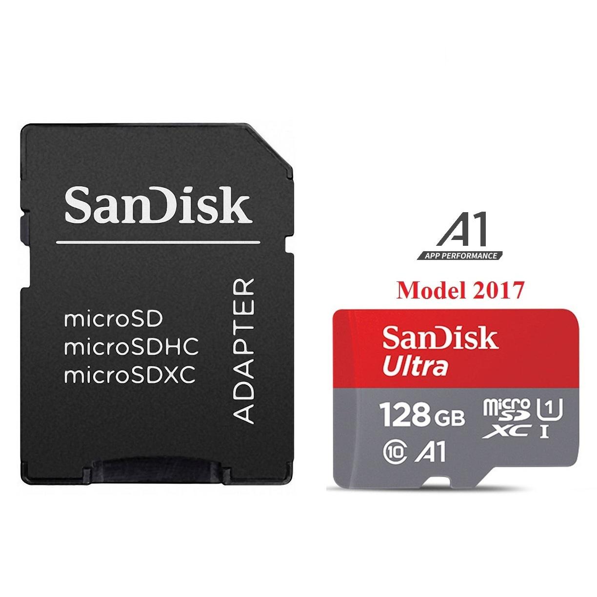 Thẻ nhớ microsdxc sandisk ultra a1 128gb tốc độ 140mb/s kèm adapter phụ kiện 1986