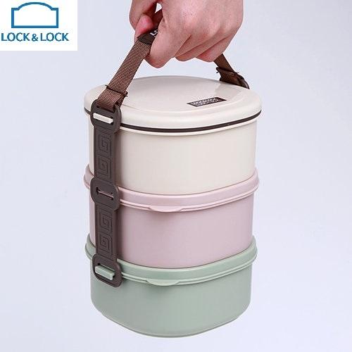 Cặp lồng cơm 3 tầng lock&lock size s 520ml hpl770
