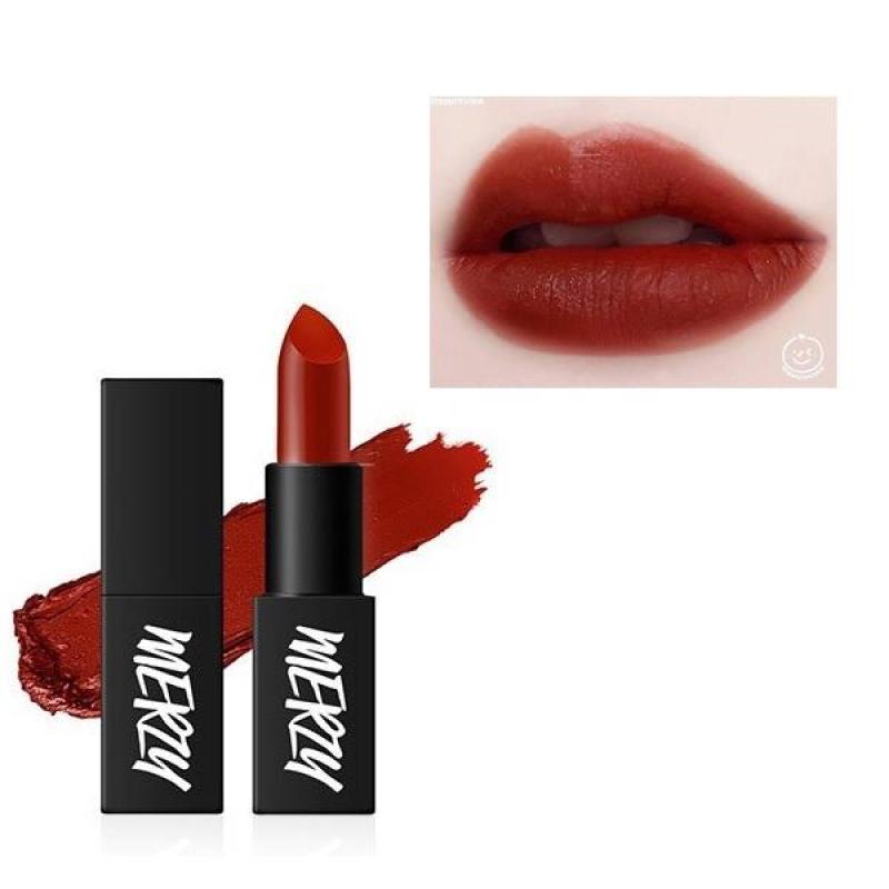 Son lì Merzy Another Me The First Lipstick # L4 With Me - Tone Đỏ Đất