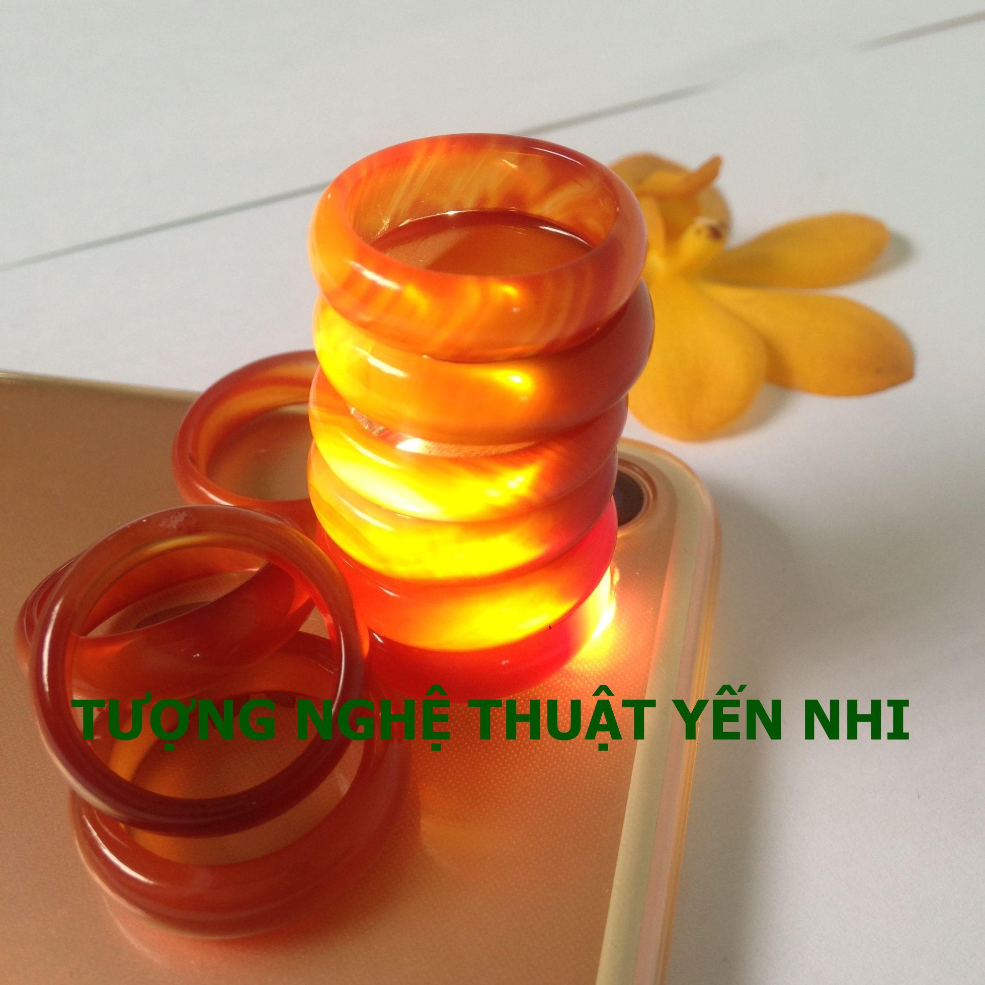 Nhẫn Mã não đỏ ( thiên nhiên 100%)