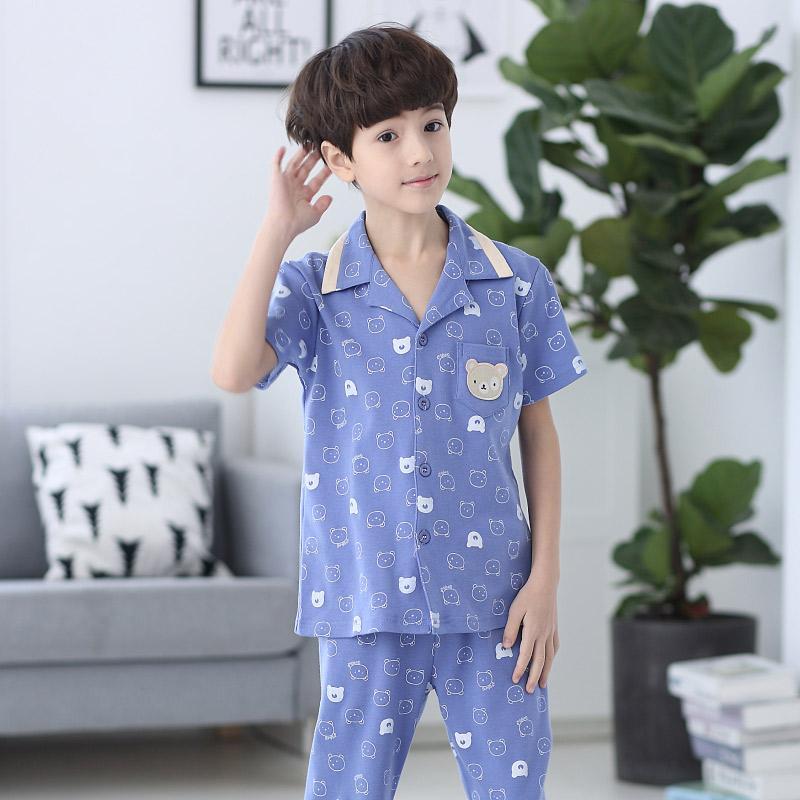 Nơi bán 100% Cotton Bé Trai Mùa Hè Ngắn Tay Áo Mặc Ở Nhà Áo Ngủ