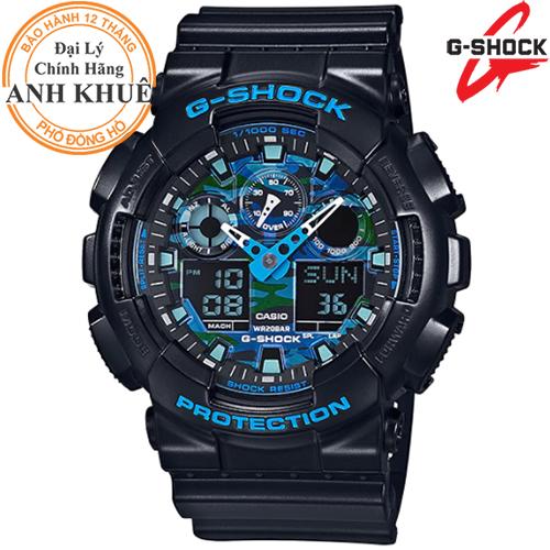 Đồng hồ nam dây nhựa g-shock chính hãng casio anh khuê ga-100cb-1adr