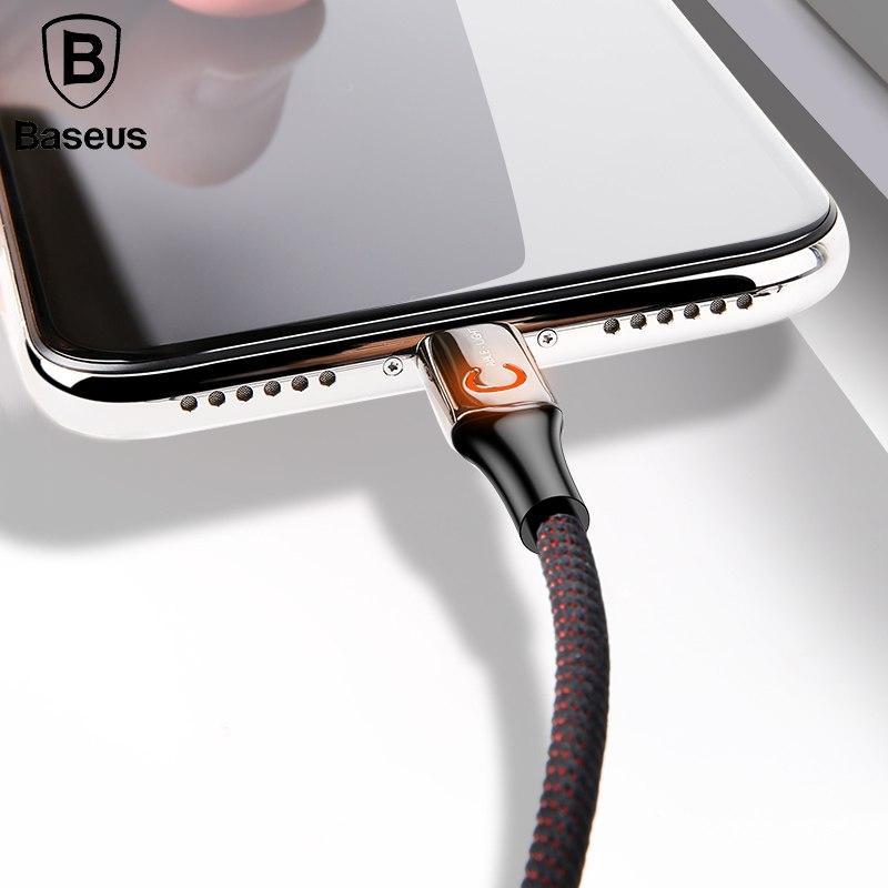 Cáp sạc thông minh tự ngắt khi sạc đầy pin hãng Baseus ( phiên bản mới năm 2018) chuẩn Lightning cho iPhone, ipad