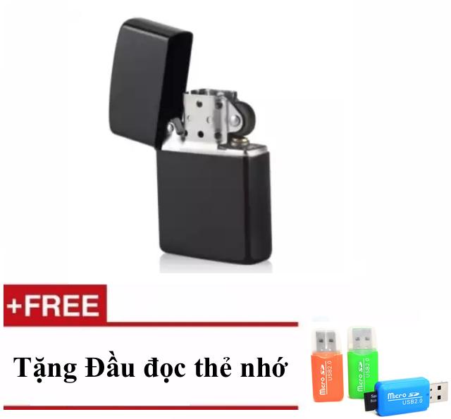 Bật lứa zippo bạc sành điệu + tặng đầu đọc thẻ nhớ