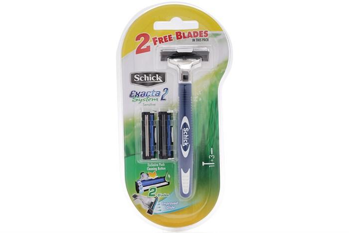 Dạo cạo râu Schick Exacta 2 System 2S cho Da nhạy cảm lưỡi đôi
