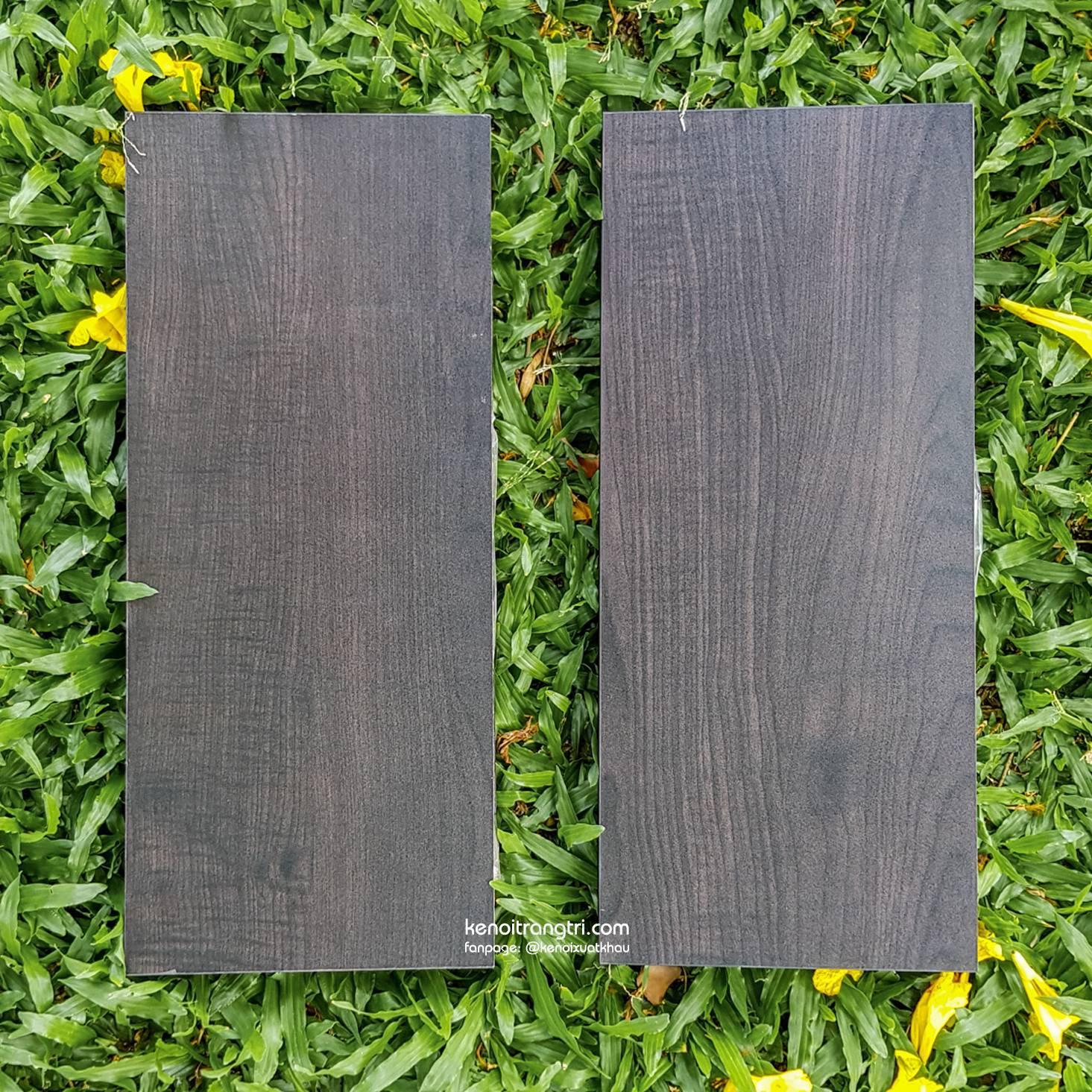 Kệ gỗ treo tường xuất khẩu màu Espresso, bộ 2 thanh kích thước 45x19.5x3 cm