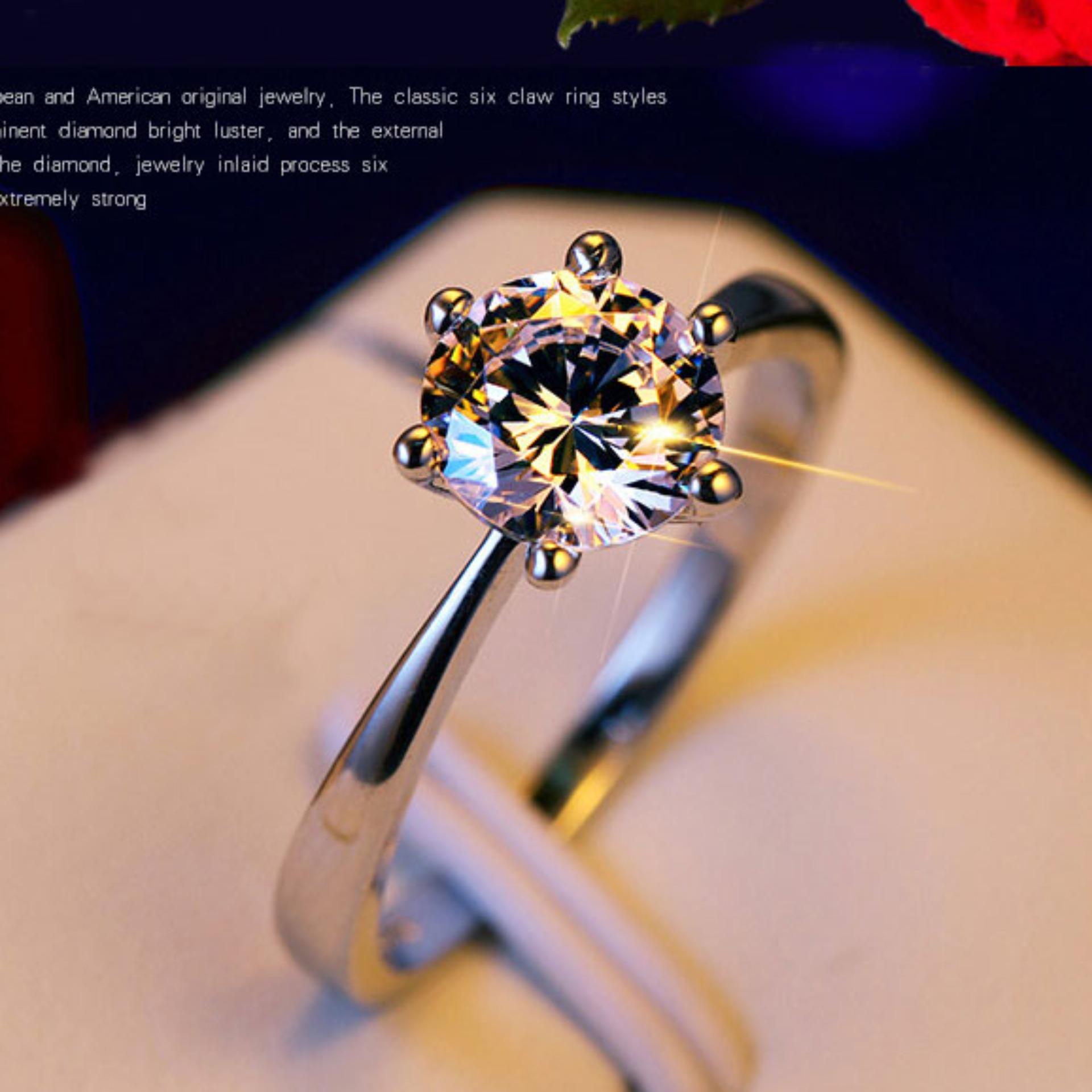 [HCM]Nhẫn nữ Giá sỉ Pha lê Quà tặng đính đá giả kim cương lấp lánh thời trang Hàn Quốc Siêu rẻ