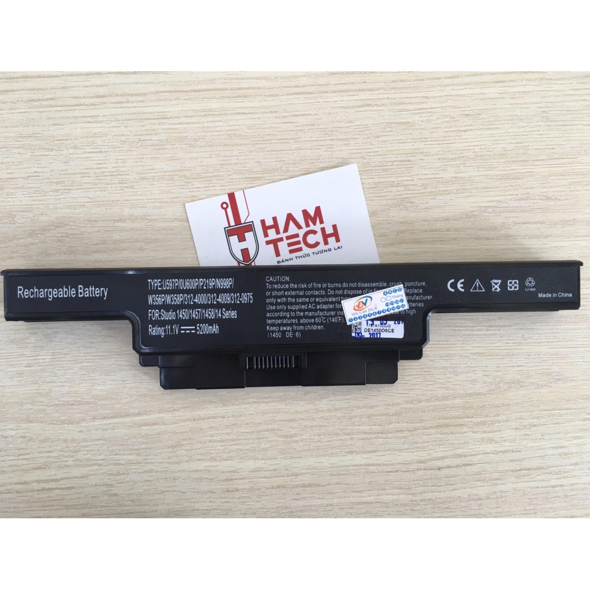 Pin laptop dell studio 1450 1457 1458 u597p w358