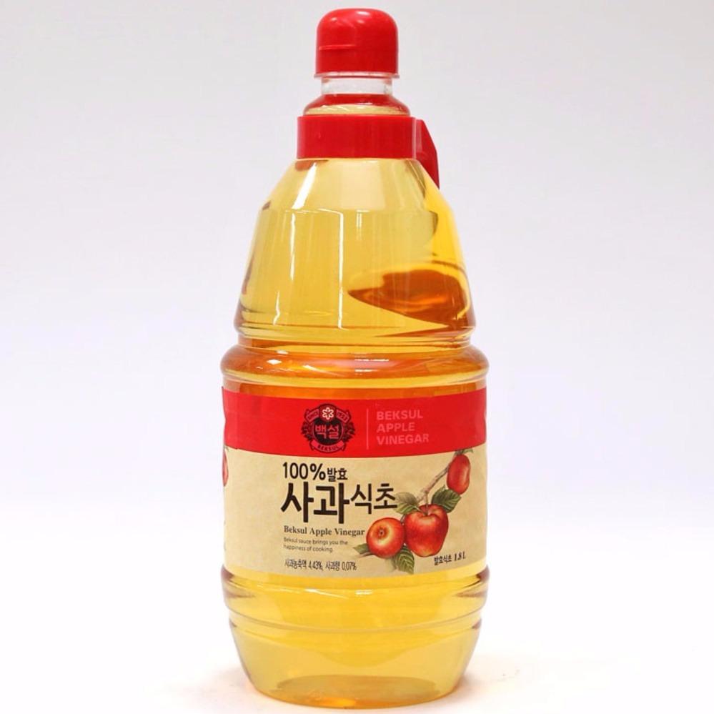 Dấm táo beksul hàn quốc nhập khẩu 1800ml 사과식초 1800ml
