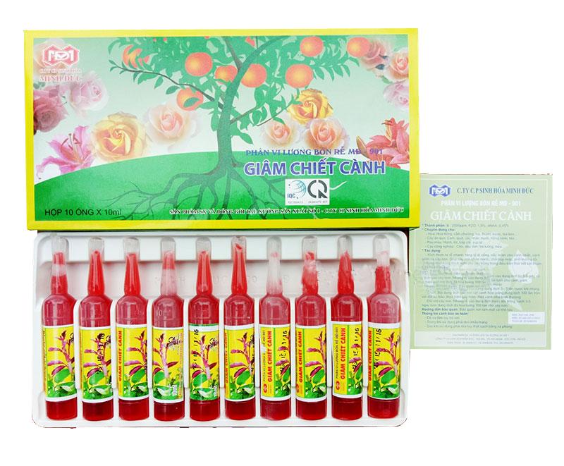 Hộp 10  lọ Phân vi lượng kích rễ giâm chiết cành MĐ 901