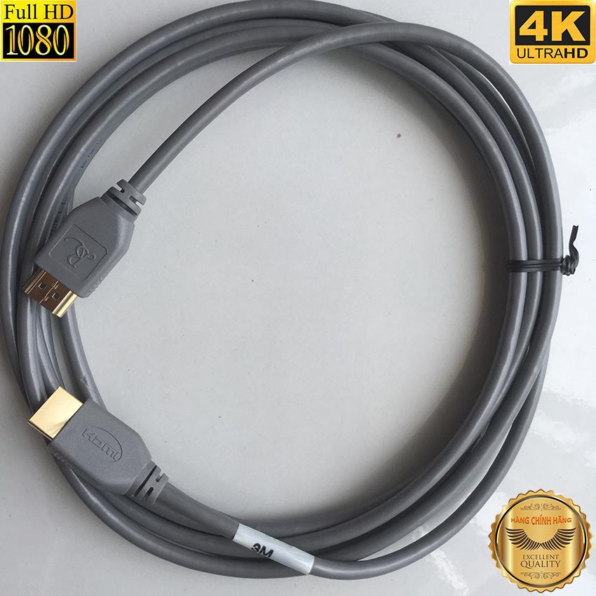 Cáp hdmi chuẩn 2.0 hỗ trợ 4k dài 3.0m hiệu romywell thái lan
