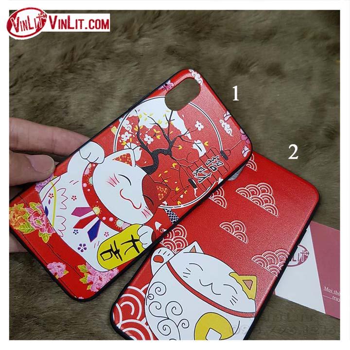 Ốp lưng iphone x / xs mèo thần tài may mắn - ipx180426a10a
