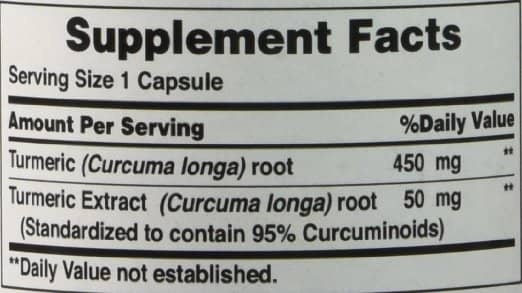 Puritan's Pride Turmeric Curcumin 500mg -2