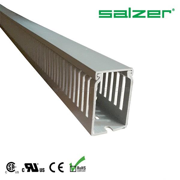 Máng nhựa đi dây 40x60x1700mm - Máng nhựa Salzer Ấn Độ - Máng đi cáp 40x60 - Ống nhựa răng lược đi dây điện 40x60mm