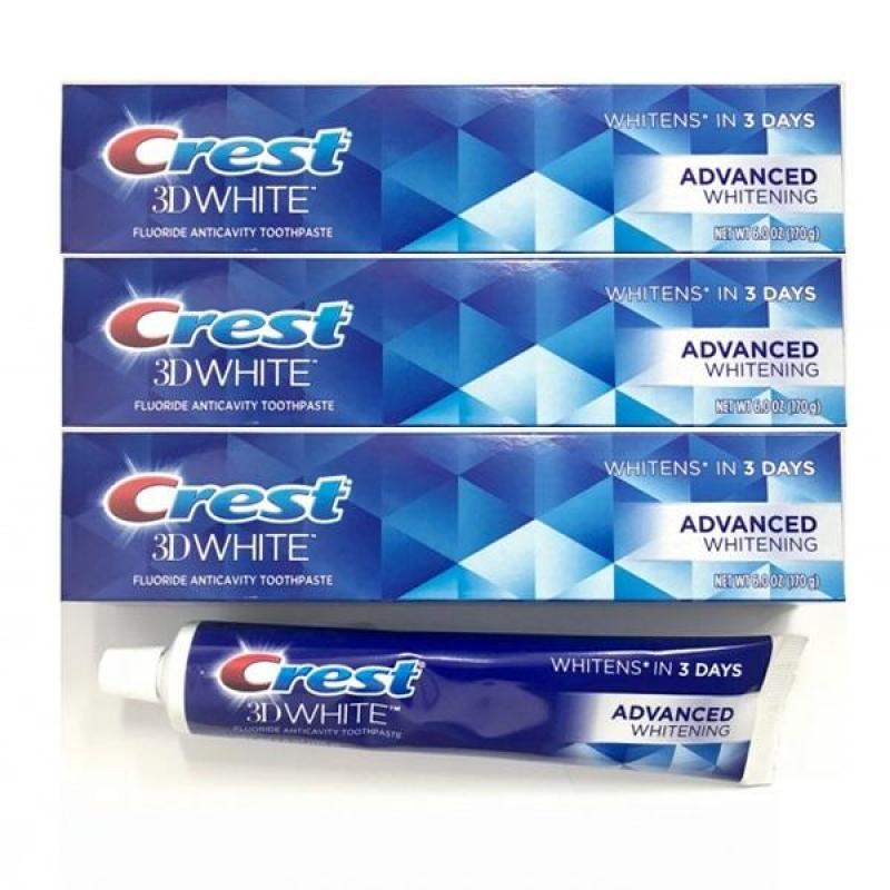 Bộ 4 Kem đánh răng Crest 3D White Advanced Whitening 170g x 4