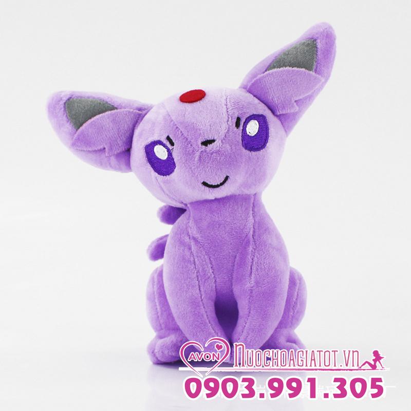 [HCM]TẶNG TÚI QUÀ - GẤU BÔNG POKEMON GO EEVEE ESPEON EIFIE HỆ TÂM LINH MÀU TÍM 20CM