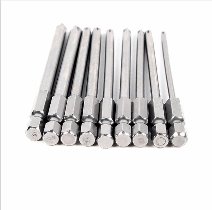 Bộ 9 mũi tô vít lắp máy khoan 100mm