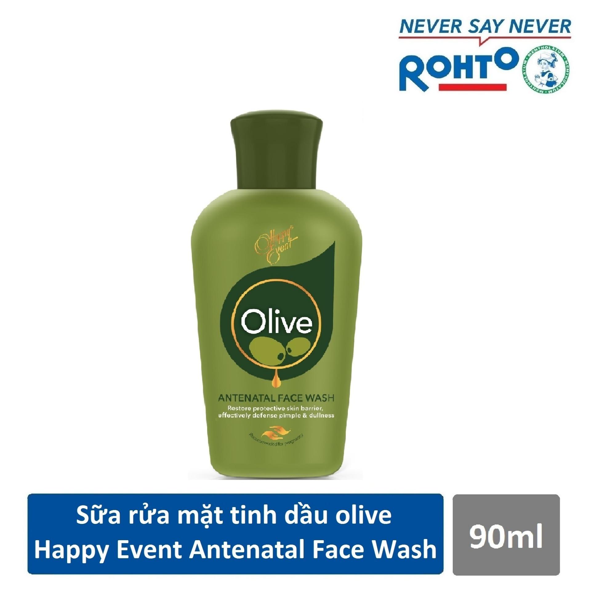 Sữa rửa mặt tinh dầu olive ngừa mụn Happy Event Antenatal Face Wash 90ml